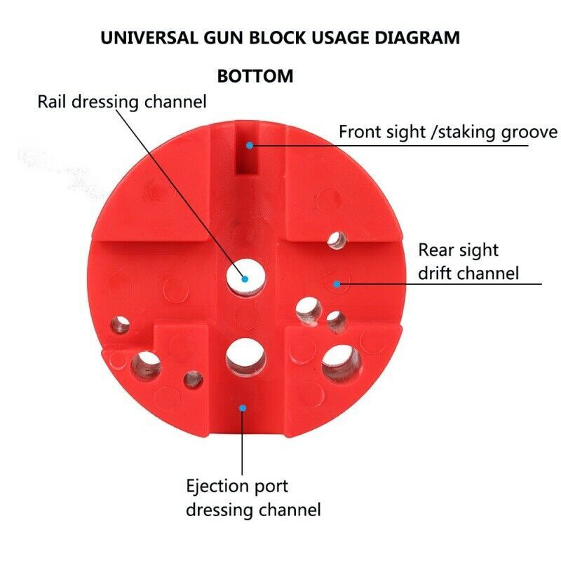 Patrol Gunsmithing Universal Gun Bench Block For M1911, R10/22