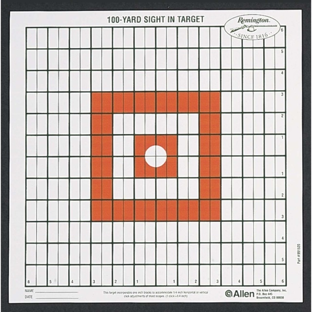 allen remington grid style 100 yard sight in target 12 pack 1520