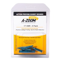Pachmayr A-Zoom Metal Snap Caps 17 HMR Action Proving Rounds - 6 Pack
