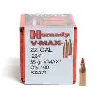 Hornady V-MAX® Rifle Projectiles  22 Cal 55gr 100 Pack - 22271