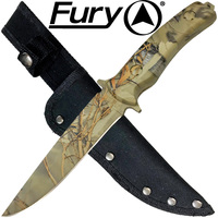 Fury Woodland Style Camo Hunting Knife