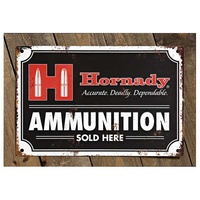 Hornady Decorative Vintage "Ammo Sold Here" Tin Sign # 99118