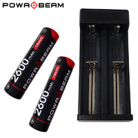 Powa Beam Dual Lithium 18650 Torch Battery & Charger Kit - 2600mAh