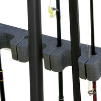 Max-Guard Magnetic Foam Gun And Fishing Rod Rack For 3 Rifle Shotgun And 4 Rods - FGR-MAG01
