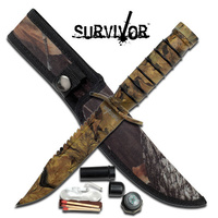 Camo Survival Kit Knife - K-HK-695CA