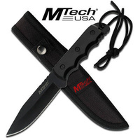M-Tech USA Black 8" Full Tang Tactical & Military Fixed Blade Knife - MT-20-35BK