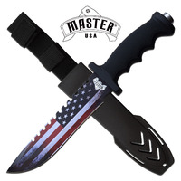 Master USA Large American Flag Fixed Sawback Blade - MU-20-04A