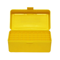 Max-Comp Ammo Box MED Rifle 50rnd Yellow fits .22-250, .243, .308 etc 2 Pack - PTAB0052PK