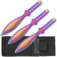 Rainbow Titanium Throwing Knife Set - RC-001RB