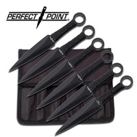 Perfect Point 6.5" Throwing Knives Kunai Style Set of 6