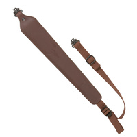 Allen Cobra Padded Tanned Leather Rifle Sling with Swivels - 8145