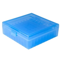 Berry's Pistol Ammo Box 100rd Flip-Top 44 Mag 45 Colt - Blue - SBE007