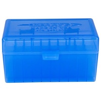NEW MTM 50 Round Flip-Top Rifle Ammo Box WSM 45-70 Clear Green//Bl RMLD-50-16T