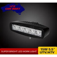5.5"Inch 15W LED IP67 Light Bar Driving Work Lamp Flood Truck Offroad UTE 4WD Boat