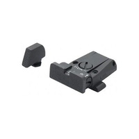 LPA SPR Black Target Adjustable Sight Set Glock 17 to 35 New Dovetail - SPR36GL07