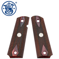 Smith & Wesson 1911 Government Grips, Checkered Rosewood w/Medallions
