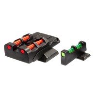 HIVIZ Fiber Optic Adjustable Sight Set for S&W M&P with Interchangeable Inserts SWMPE21