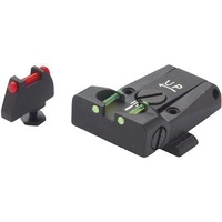 LPA TTF Fiber Optic Adjustable Sight Set Glock 17 to 35 New Dovetail - TTF36GL