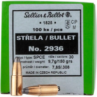 Sellier & Bellot .30 (7.62mm) Cal 150 gr SP CE Projectiles 100 pack - V338972