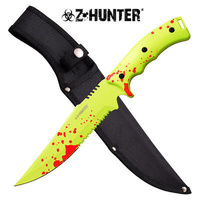 Z-Hunter Blood Splatter Fixed Blade Knife Zombie Series - ZB-158GR
