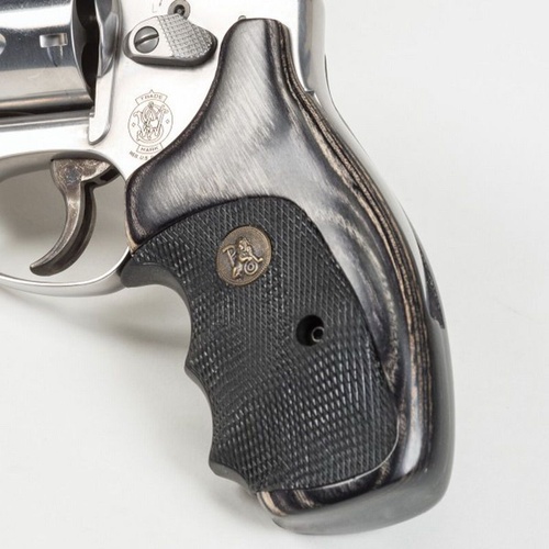 Pachmayr Smith & Wesson K&L Frame Charcoal Silvertone American Legend Grips - 00461