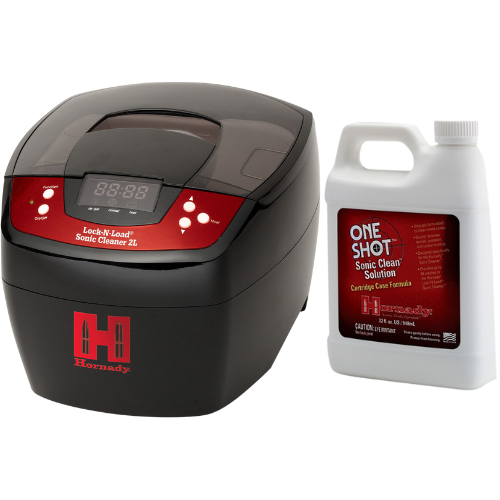 Hornady 2L Sonic Cleaner 043321 & Sonic Case Cleaning Solution Bundle