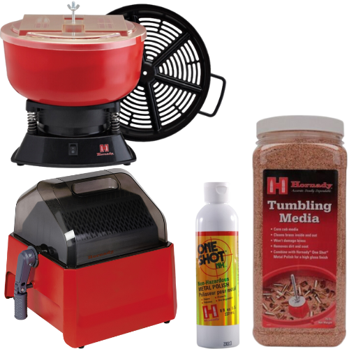 Hornady M-1 Case Tumbler Bundle With 2KG Corn Media, Rotary Sifter & Brass Polish