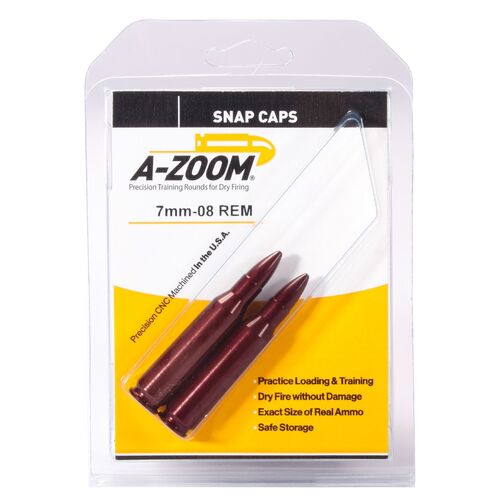 Pachmayr A-Zoom Metal Snap Caps 7mm-08 2 Pack 12247