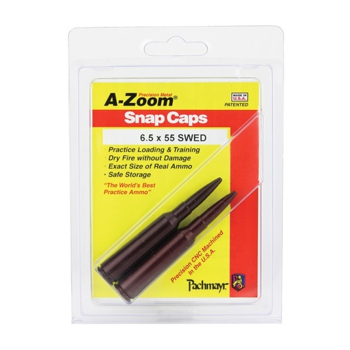 Pachmayr A-Zoom Metal Snap Caps 6.5x55 2 Pack 12251