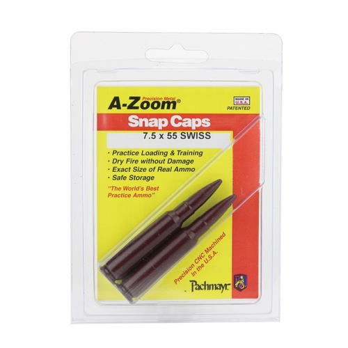 Pachmayr A-Zoom Metal Snap Caps 7.5x55 Swiss 2 Pack 12281