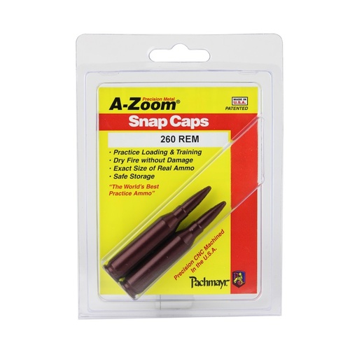 Pachmayr A-Zoom Metal Snap Caps 260 Remington 2 Pack 12287