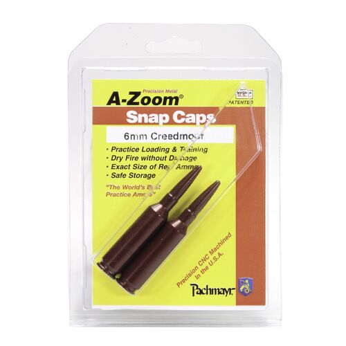 Pachmayr A-Zoom Metal Snap Caps 6mm Creedmoor 2 Pack 12305