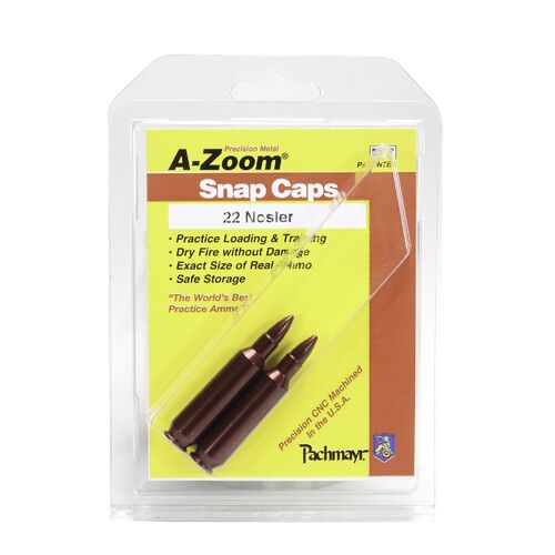 Pachmayr A-Zoom Metal Snap Caps 22 Nosler 2 Pack 12306