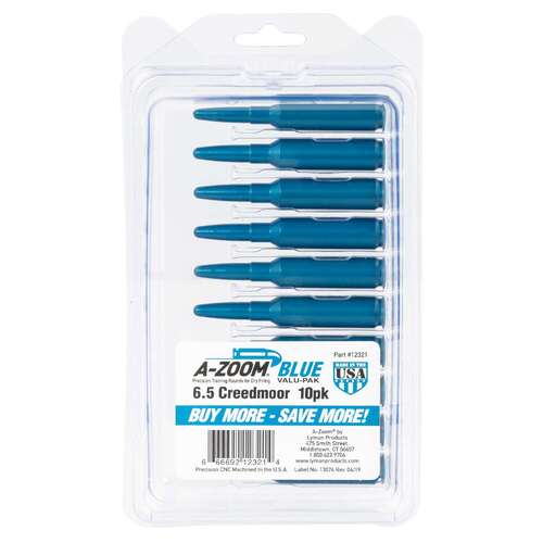 A-Zoom Blue Value Pack 6.5 Creedmoor Snap Caps 10 Pk 12321