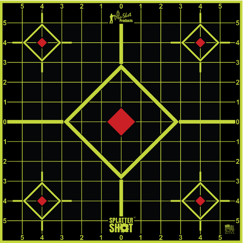 Pro-Shot Splatter Shot 12" Green Peel & Stick Sight In Target - Peel-and-Stick - 5 Pack - 12SI-GREEN-5PK