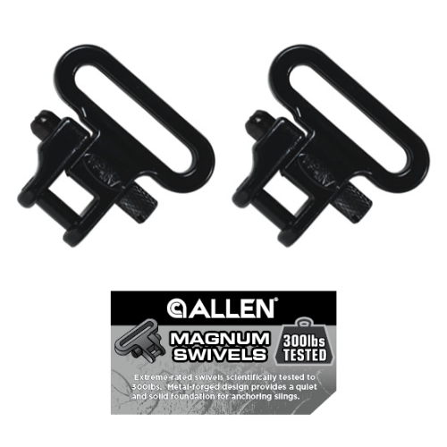 Allen Magnum 1.25" Cast Swivel Set Black (300 Pounds Rated) - 14512