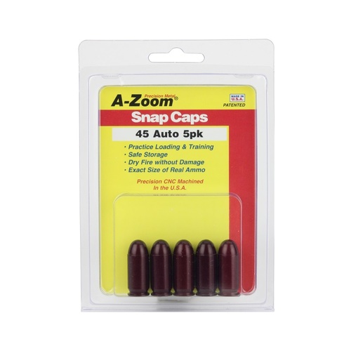 Pachmayr A-Zoom Metal Snap Caps 45 ACP 5 Pack 15115