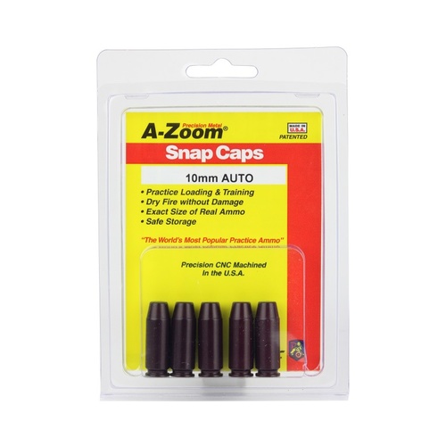 Pachmayr A-Zoom Metal Snap Caps 10mm Auto 5 Pack 15117