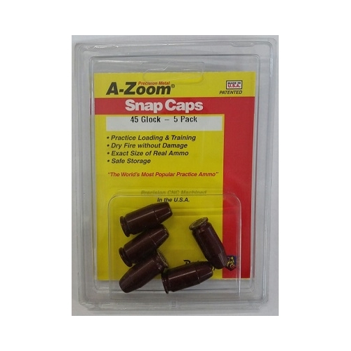 Pachmayr A-Zoom Metal Snap Caps 45 Glock 5 Pack 15118