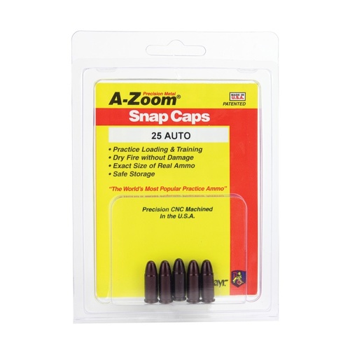 Pachmayr A-Zoom Metal Snap Caps 25 Auto 5 Pack 15152