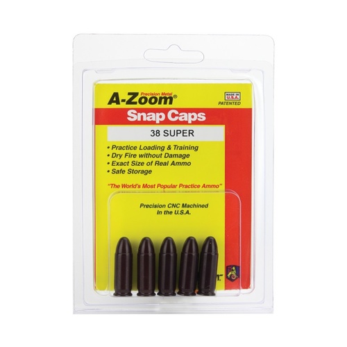 Pachmayr A-Zoom Metal Snap Caps 38 Super 5 Pack 15158