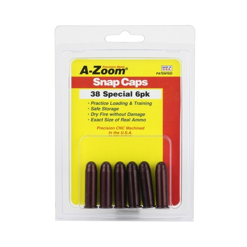 Pachmayr A-Zoom Metal Snap Caps 38 Spec 6 Pack 16118