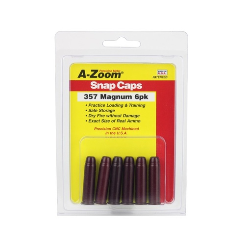 Pachmayr A-Zoom Metal Snap Caps 357 Magnum 6 Pack 16119