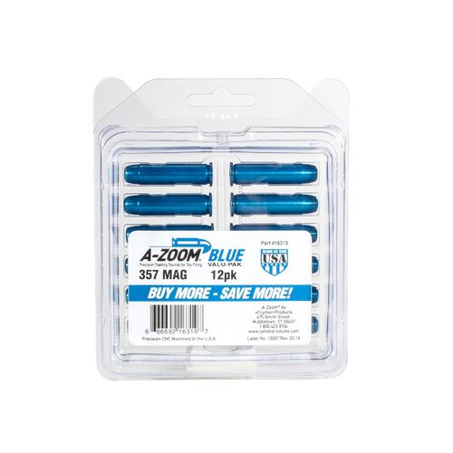 A-Zoom Blue Value Pack 357 Magnum Snap Caps 12 Pk 16319