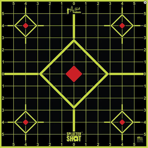 Pro-Shot Splatter Shot 17.25" Peel & Stick Sight-In Target 5-pack - 17.75SI-5PK