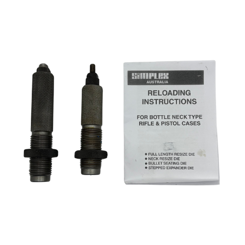 Simplex Master 2 Die Rifle Set 375 H & H Magnum Dies and Instructions Only