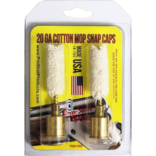 Pro-Shot 20 ga Wool Mop Brass Snap Caps Combo - 20SC