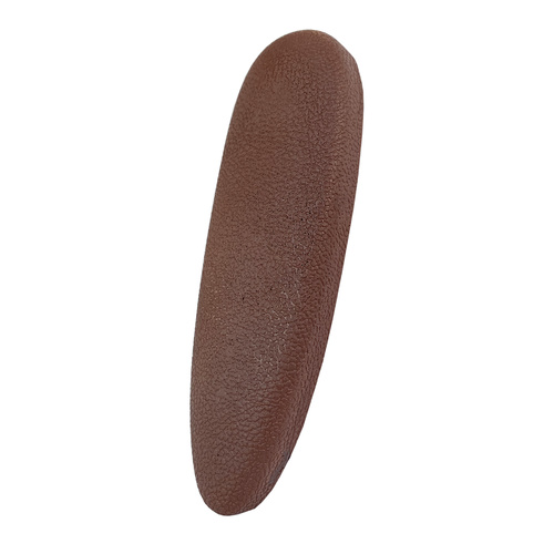 Cervellati Microcell Leather Effect Recoil Pad 15mm Thick - 80mm Hole Space - Brown - 214442-MB