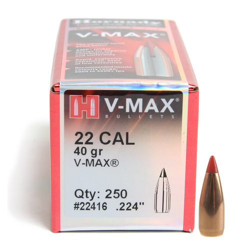 Hornady V-MAX® Projectiles .224 22cal 40 gr 250 Pack
