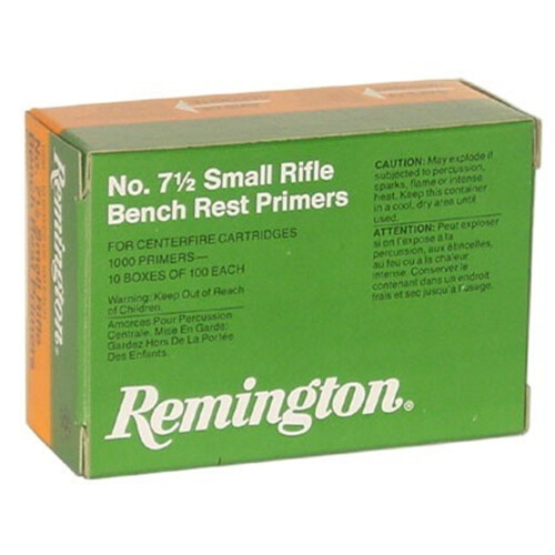 Remington No. 7 1/2 Small Rifle Bench Rest Primers - 1000 Pack - 22628-BRICK